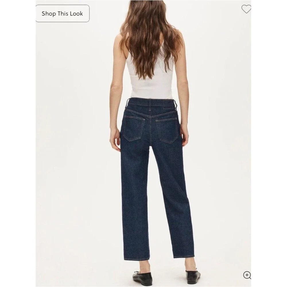 J. Crew 96 Slim Wide Dark Indigo Jeans